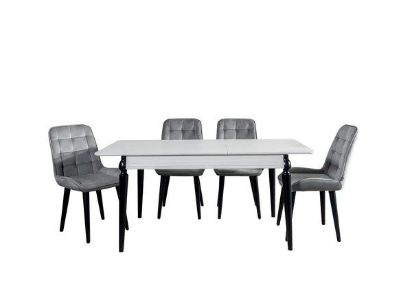 Трапезна Маса BENIN – бяло и черно